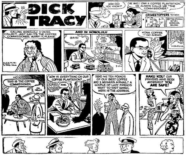 Dick Tracy & Kona Coffee