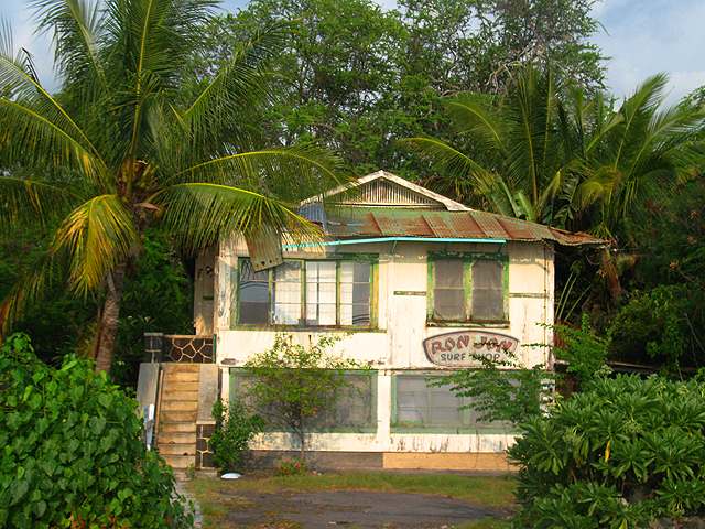 a dilapidated surfers residence