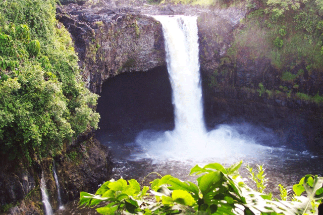 Hawaiian waterfall